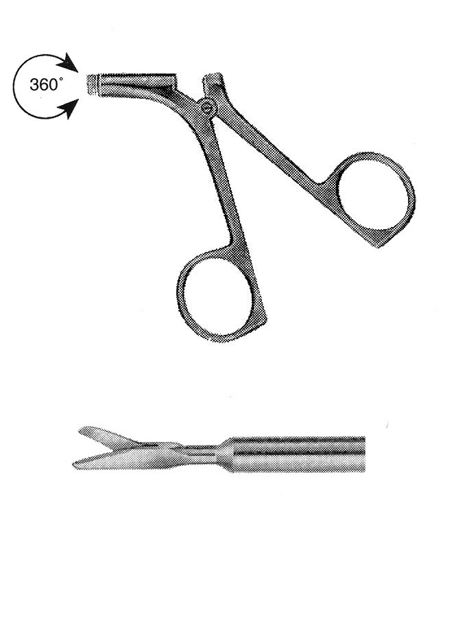 İZOLESİZ MAKAS R MODEL SAPLI  ÇAP : 5MM L:36CM